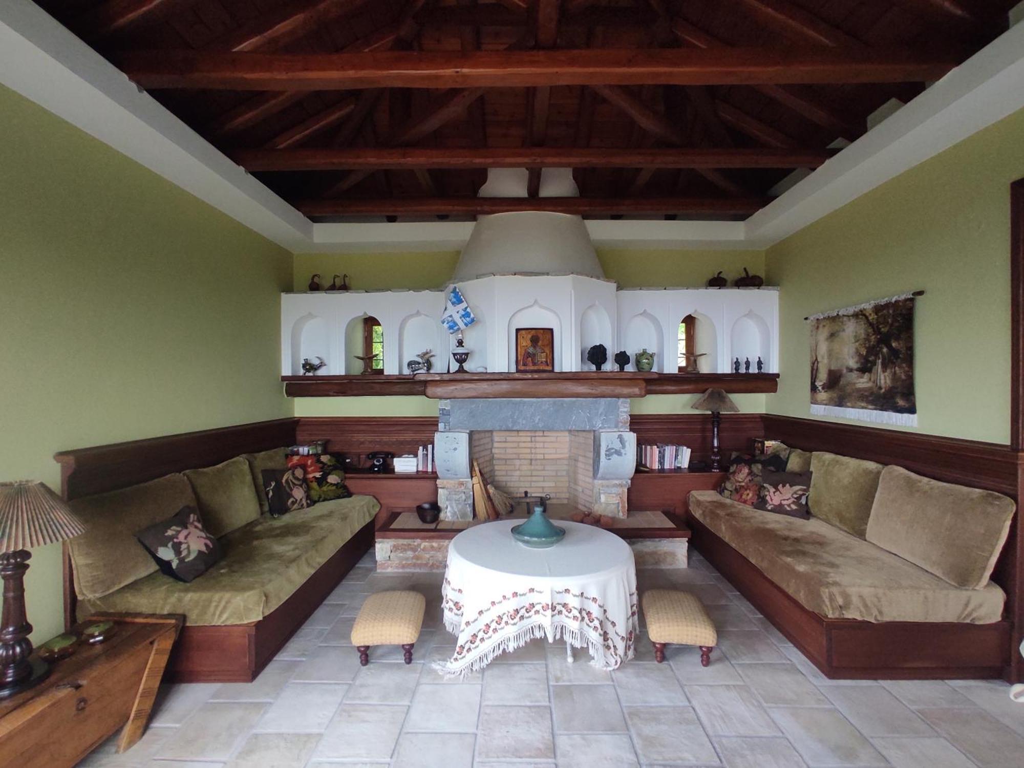 Villa Cozy Blue Stone House With A Great Sea View. Tsagkarada Exterior foto