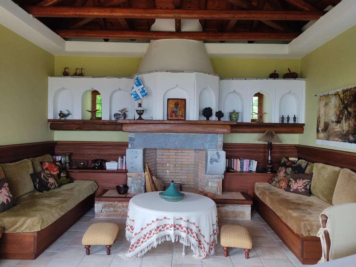 Villa Cozy Blue Stone House With A Great Sea View. Tsagkarada Exterior foto