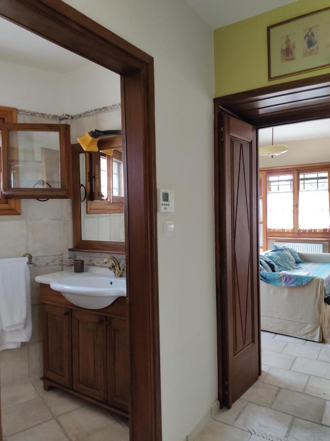 Villa Cozy Blue Stone House With A Great Sea View. Tsagkarada Exterior foto